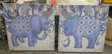 Elephant Curled Out Trunk Wall Canvas
