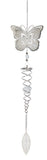 Butterfly Silver Wind Spinner 3D Suncatcher Garden Decoration