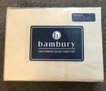 BAMBURY 1000 Thread Count Cream Bedroom Double Bed Sheet Set - The Bowerbirds Nest of Treasures