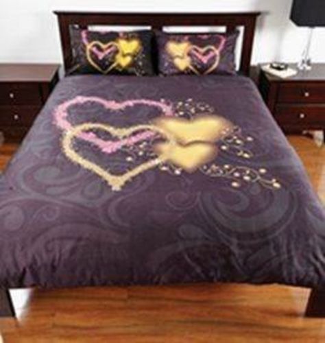 BLACK HEARTS SINGLE BED Quilt Cover Set - The Bowerbirds Nest of Treasures