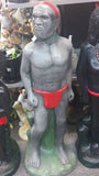Indigenous NATIVE MAN NEVILLE Concrete Garden Statue Ornament ~ PICKUP ONLY - The Bowerbirds Nest of Treasures