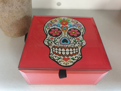 Sugar Skull Treasure Jewellery Trinket Box - The Bowerbirds Nest of Treasures