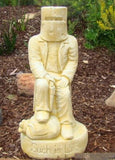 NED KELLY SITTING Concrete Garden Statue ~ PICKUP ONLY - The Bowerbirds Nest of Treasures