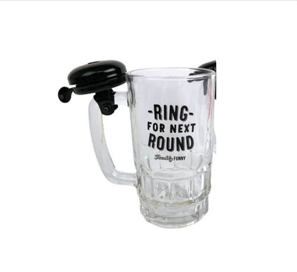Frankly Funny Glass With Bell Ring for Next Round