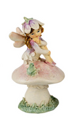 Fairy on MushroomWith Frog Ornament