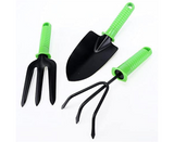 Garden Tool 3 PC Set Green Cultivator Outboor Bonsai Plant Flower