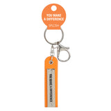 You Make a Difference Teacher Keychain Keyring