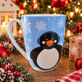 Christmas Penguin Ceramic Coffee Mug - The Bowerbirds Nest of Treasures