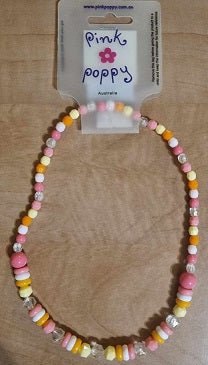 Pink Poppy Candy Necklace