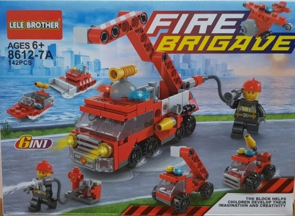 Lele Brother Fire Brigade Lego Set
