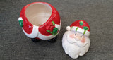 CHRISTMAS XMAS Santa Claus Cookie Jar Ornament