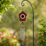 Bird House Windchime Garden Decor