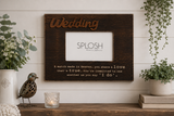 SPLOSH INSPIRATIONAL WOODEN WEDDING BROWN 4 X 6 PHOTO FRAME - The Bowerbirds Nest of Treasures