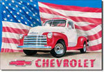 Chevrolet Truck Metal Tin Sign Barware Mancave Garage Fathers Day Gift