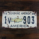 License Plate Logo Vintage Style Retro Decoration America Chevrolet