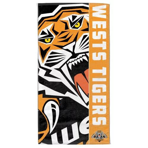 NRL West Tigers Swimming Beach Bath Towel