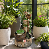 Solar Rotating Frogs Home Garden Statue - The Bowerbirds Nest of Treasures