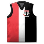 AFL St Kilda Saints Guernsey Jersey Shaped Cushion Pillow