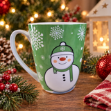 Christmas Snowman Ceramic Coffee Mug - The Bowerbirds Nest of Treasures