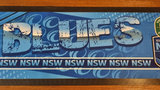 NRL NSW State of Origin Blues Rubber Backed Bar Runner