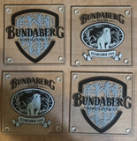 Bundaberg Bundy Rum Set of 4 Glass Coasters