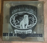 Bundaberg Bundy Rum Set of 4 Glass Coasters
