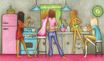 Splosh Baking Girls Wall Canvas