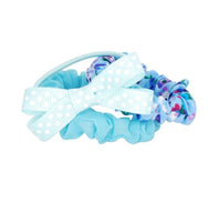 Pink Poppy Scrunchie & Bow Hair Tie Elastic Set of 3