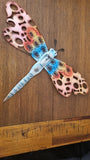 Colourful Dragonfly Metal Wall Art