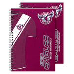 Nrl Manly Warringah Sea Eagles Set 2 Notebook Pad