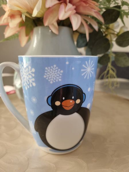Christmas Penguin Ceramic Coffee Mug