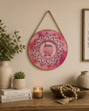 Lisa Pollock Dreams Pink Mandala Round Wall Hanger - The Bowerbirds Nest of Treasures