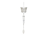 Butterfly Silver Wind Spinner 3D Suncatcher Garden Decoration