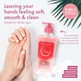 Swosh Hand Wash Moisturising Liquid Strawberries & Cream Scented 500ml