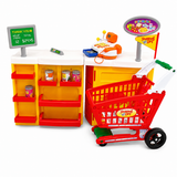 Supermarket & Trolley Shopping Playset Indoor Outdoor Fun