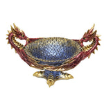 Twin Dragon Trinquet Treasure Bowl Ornament