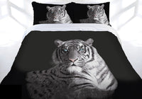 Tiger Blue Eyes Single Bed Quilt Doona Cover Set - The Bowerbirds Nest of Treasures