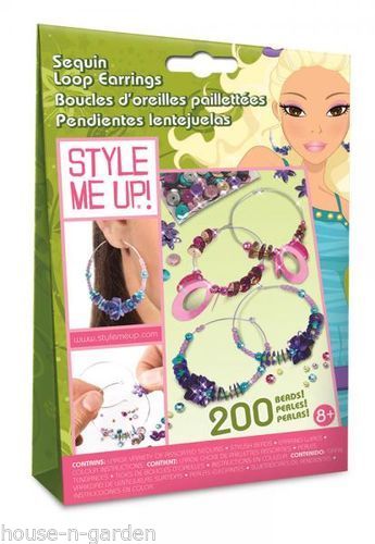 STYLE ME UP Craft Sequin Loop Earings Girls - The Bowerbirds Nest of Treasures