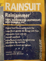 Rainjammer RAINSUIT Rain Coat Camping Hiking Size XL 100% Waterproof Durable PVC - The Bowerbirds Nest of Treasures