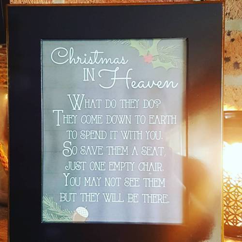 Christmas in Heaven Inspirational Frame - The Bowerbirds Nest of Treasures