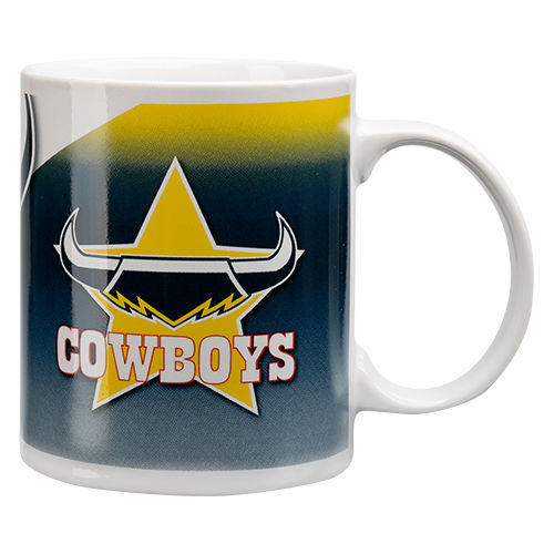 NRL North Queensland COWBOYS Ceramic Coffee Drink Coffee Cup Mug Boxed - The Bowerbirds Nest of Treasures