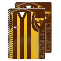 Official Licensed AFL Hawthorn HAWKS Notebooks Note Pad and Pens Gift - The Bowerbirds Nest of Treasures