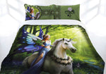 ANNE STOKES REALM OF ENCHANTMENT FAIRY UNICORN King Bed Quilt Cover Set - The Bowerbirds Nest of Treasures