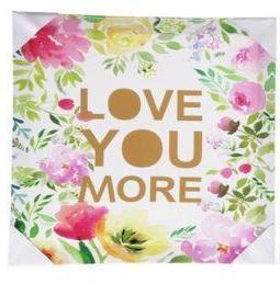 LOVE YOU MORE FLOWERS CANVAS WALL ART HOME DECOR - The Bowerbirds Nest of Treasures
