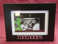 MEMORIES BLACK WOODEN 4 x 6 Photo Frame - The Bowerbirds Nest of Treasures