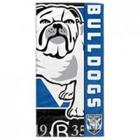 NRL OFFICIAL LICENSED PRODUCT Canterbury BULLDOGS Beach Bath Towel - The Bowerbirds Nest of Treasures