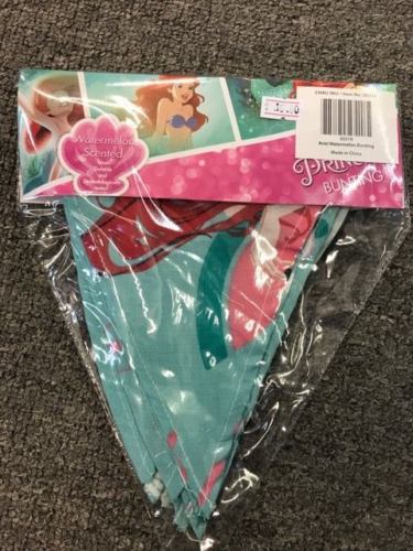 Disney Little Mermaid Bunting Flag Watermelon Scented - The Bowerbirds Nest of Treasures
