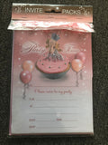 Princess Party Time Birthday Invitations with Envelopes & Scatters - The Bowerbirds Nest of Treasures