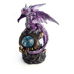 LED Dragon with Crystal Ball Statue The Bowerbirds Nest of Treasures 