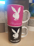 Playboy His & Hers Playboy & Playmate Stackable Mug Set